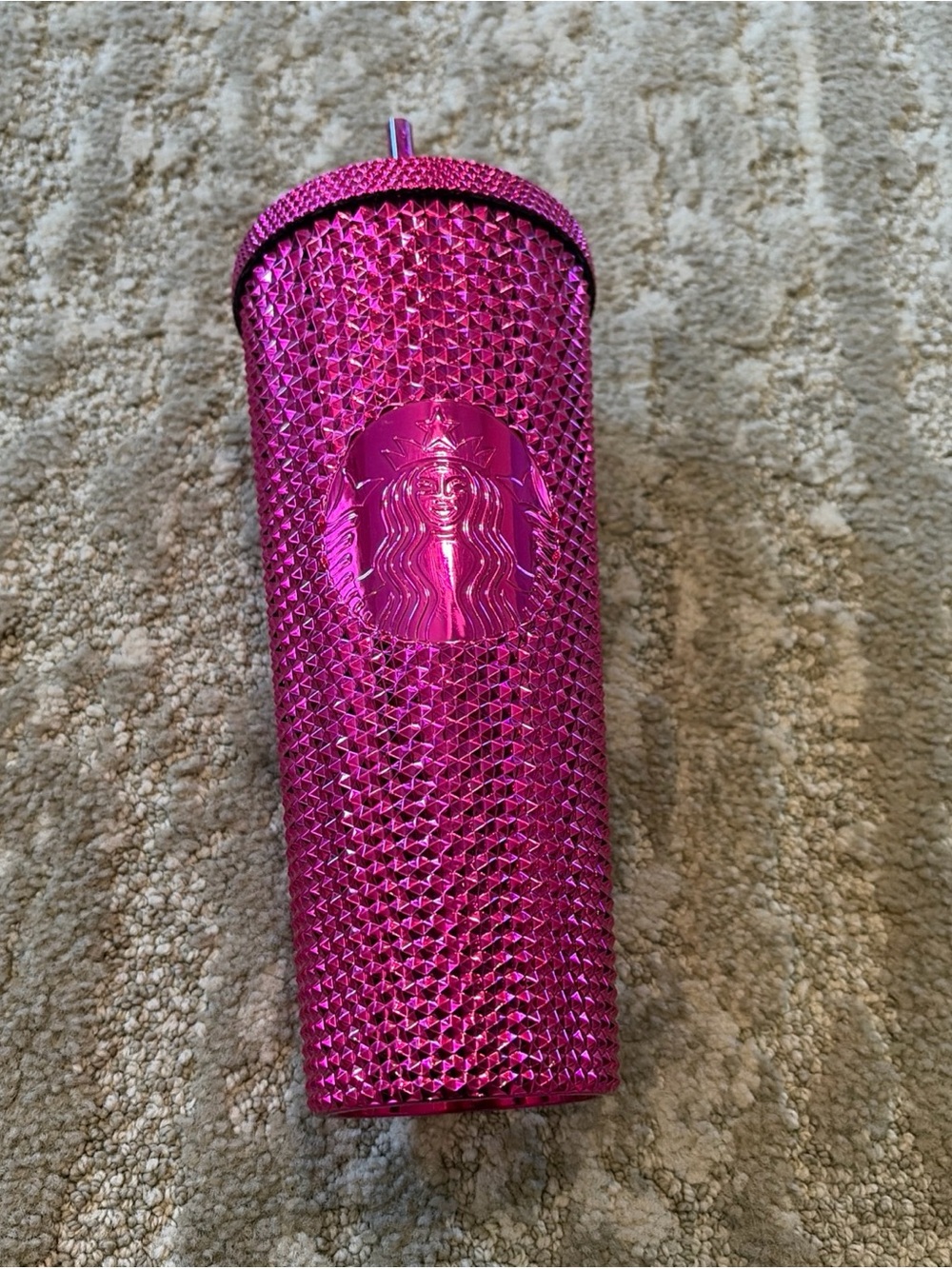 Starbucks Pink Studded Tumbler 2022 Fall Winter Holiday Bling 24oz Venti NWT